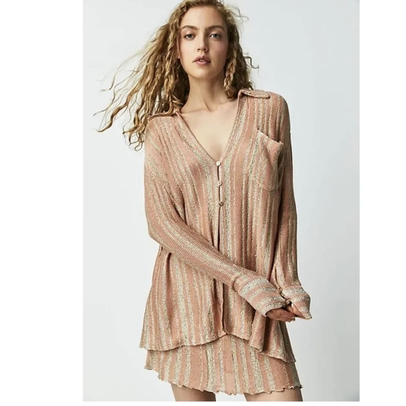 Free People Beach Bash Oversized Blingy Sweater, S, NWT - Picture 1 of 7